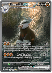 Excadrill ex - Black Bolt - 168/086