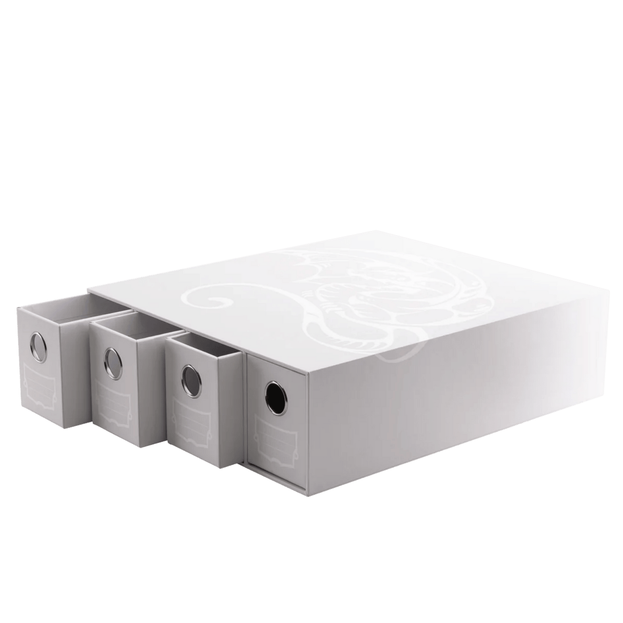 Dragon Shield Storage - Card Drawers Fortress - Horizontal - 4 - White