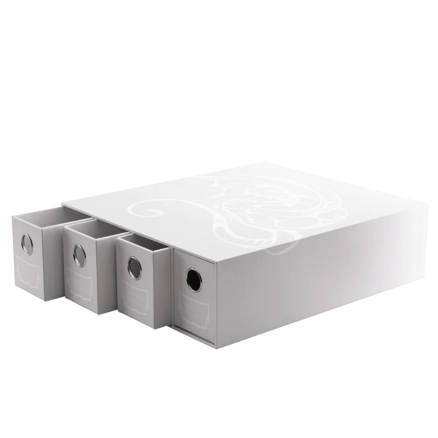 Dragon Shield Storage - Card Drawers Fortress - Horizontal - 4 - Blanc
