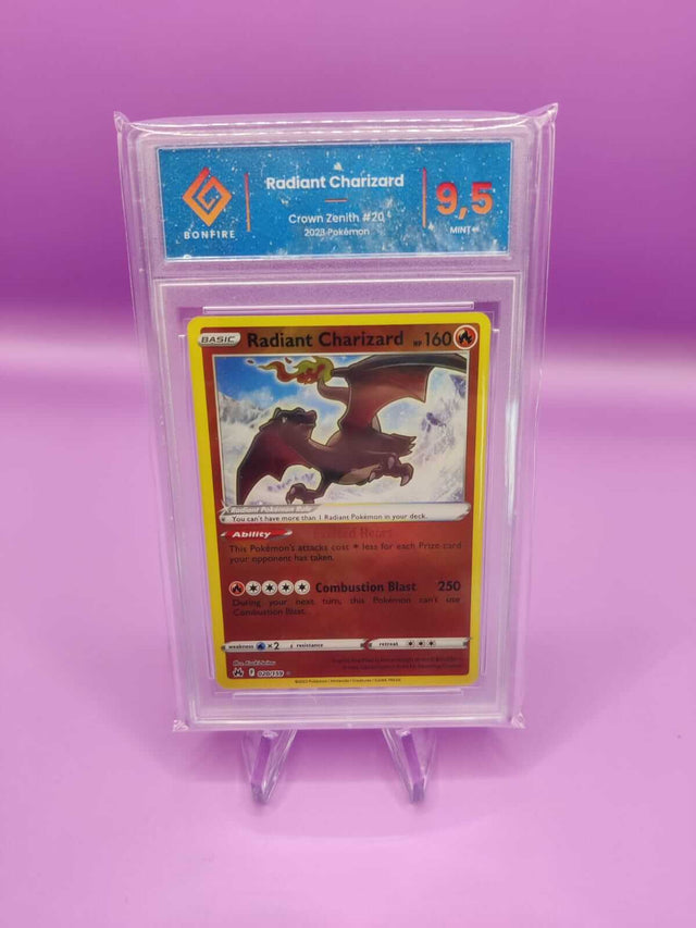 Radiant Charizard – Crown Zenith – 20 – Bonfire Grading 9,5