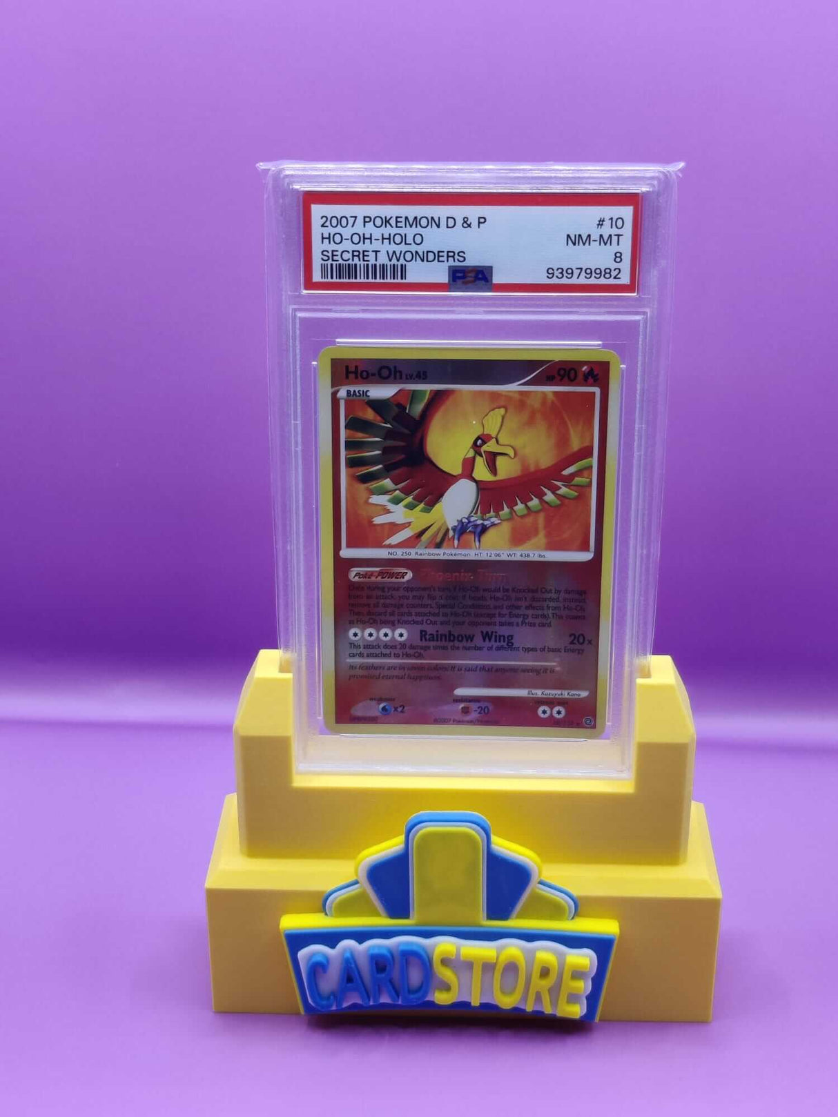 Ho-Oh - Secret Wonders - #10 - PSA 8