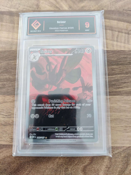 Scizor – Obsidian Flames – 205 – Bonfire Grading 9