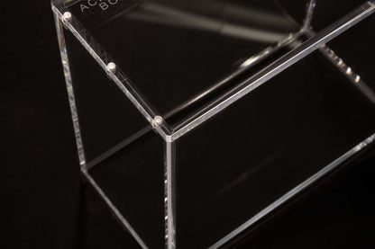 Accessoires De reguliere markt bevat 5MM en 8MM acryl producten.De acryldoos is de eerste die de dikte verandert in 6MM. Dit kleine detail opende de mogelijkheid voor ons om de sterke N52-magneten bovenop te plaatsen zonder de behuizing te kraken. Door ge