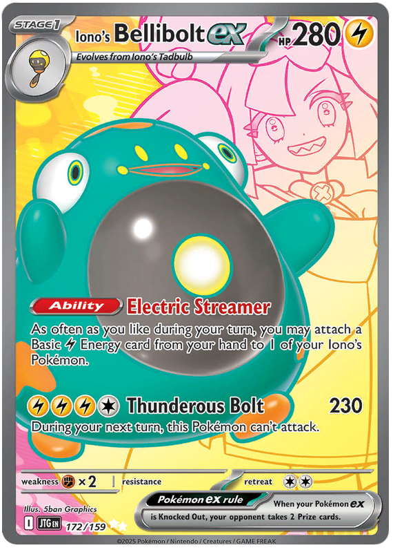 Iono's Bellibolt ex - Voyageons Ensemble - 172/159