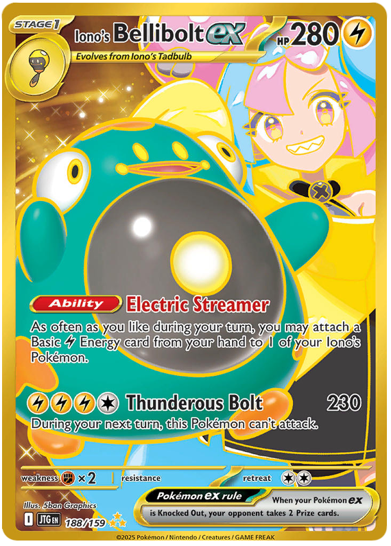 Iono's Bellibolt ex - Voyage Commun - 188/159