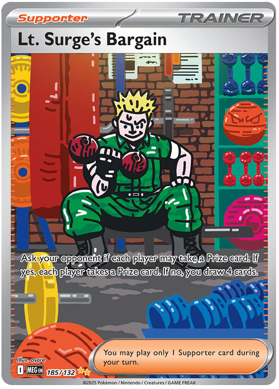 Lt. Surge's Bargain - Mega Evolution - 185/132