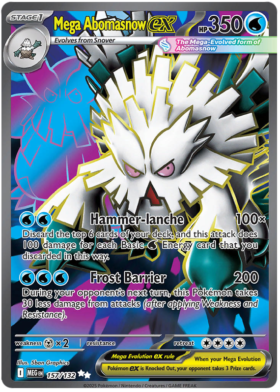 Méga Blizzi-EX - Méga Évolution - 157/132