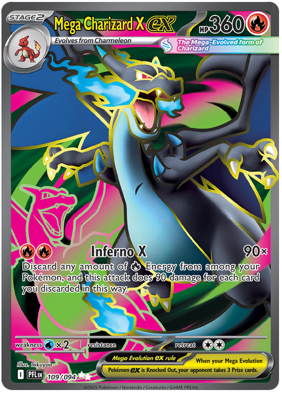 Mega Dracaufeu ex - Flammes Fantomatiques - 109/094