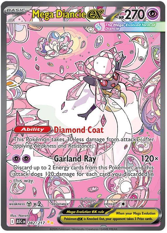 Méga Diancie-ex - Héros Ascendants - 282/217