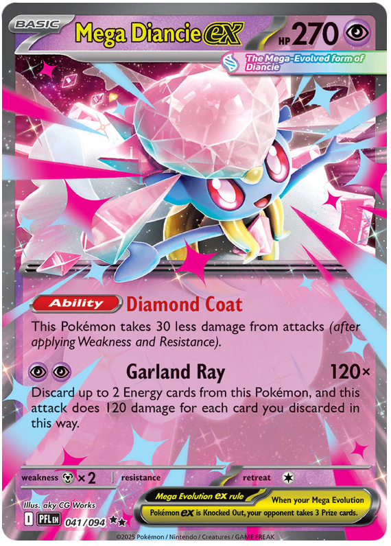 Mega Diancie ex - Phantasmal Flames - 041/094