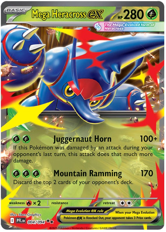Mega Heracross ex - Phantasmal Flames - 004/094