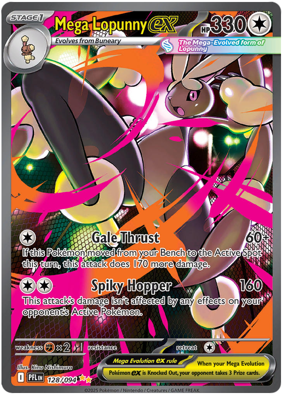 Mega Lopunny ex - Phantasmal Flames - 128/094