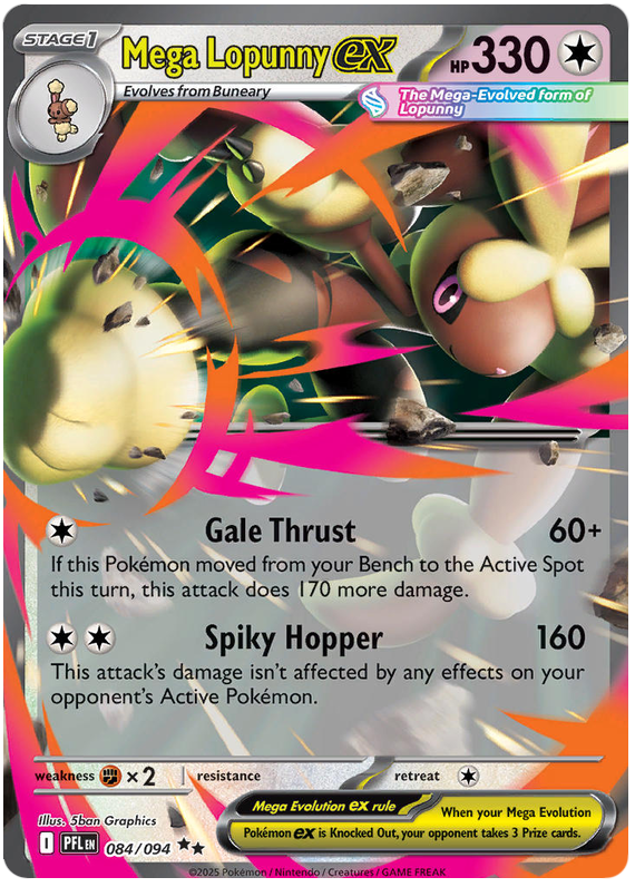 Mega Lopunny ex - Phantasmal Flames - 084/094