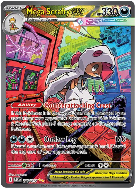 Méga Scrafty ex - Héros Ascensionnés - 285/217