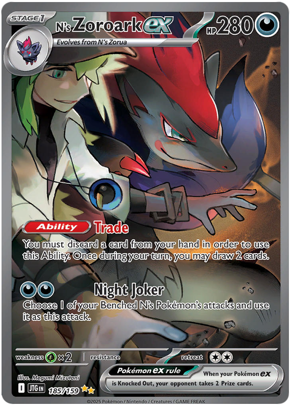 N's Zoroark ex - Journey Together - 185/159
