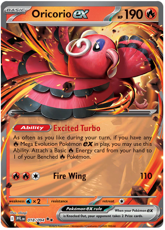 Oricorio ex - Phantasmal Flames - 018/094