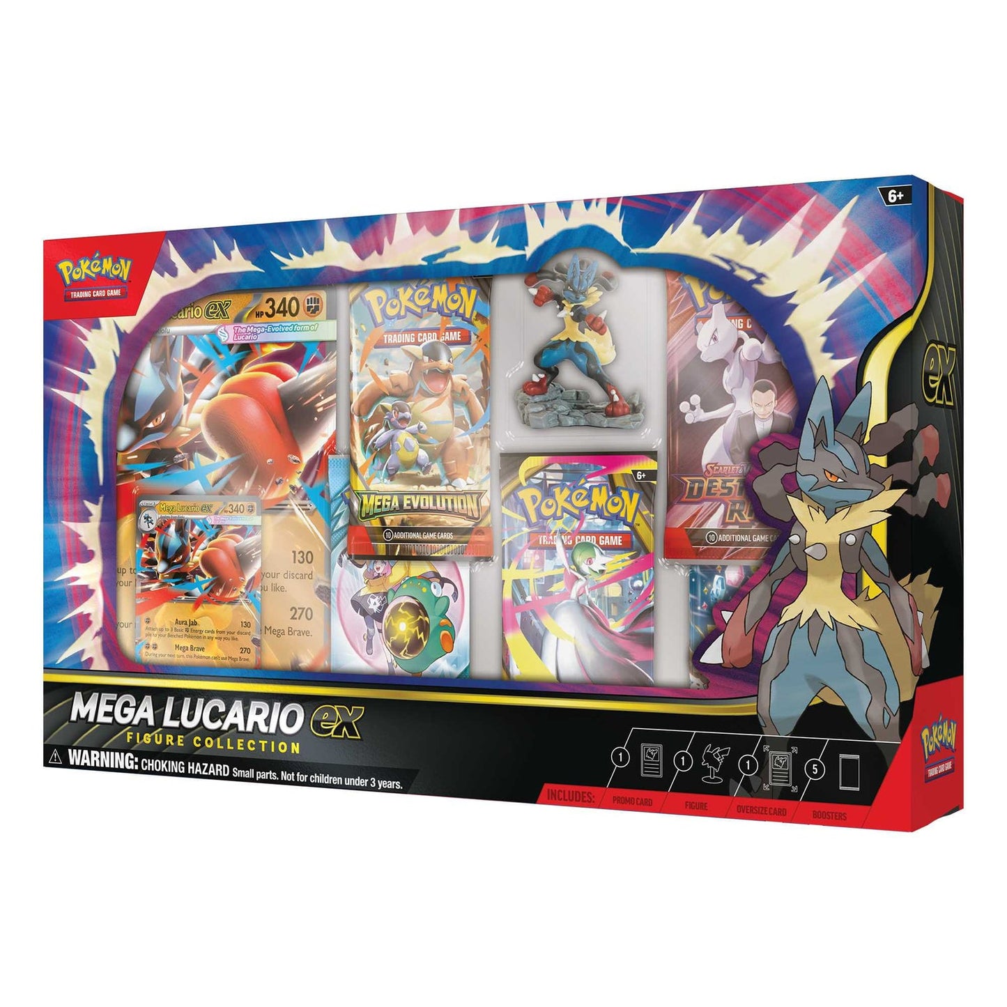 Pokémon JCC : Collection de figurines Méga-Lucario-EX