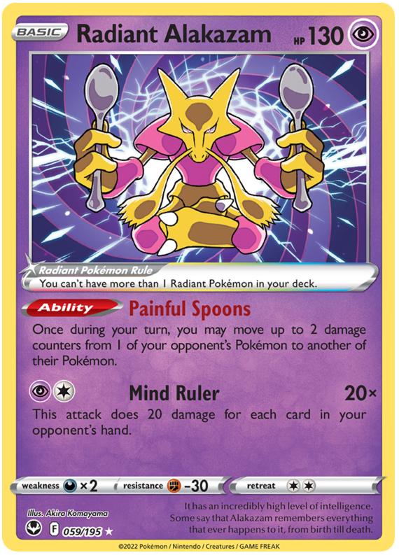 Radiant Alakazam - Silver Tempest - #059