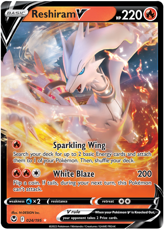 Reshiram V - Silver Tempest - #024