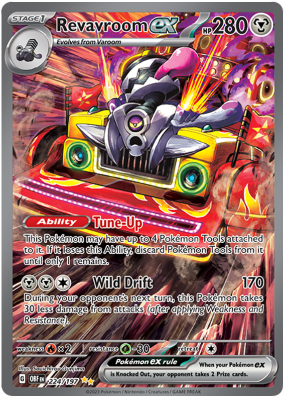 Revavroom ex - Flammes Obsidiennes - 224/197