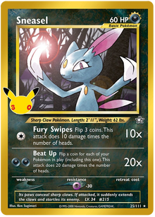 Sneasel - 30th Celebration - 25/111