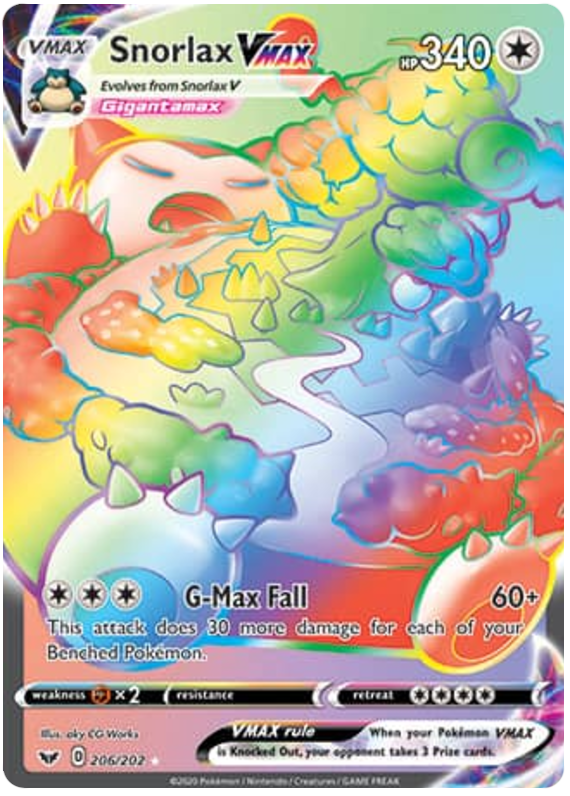 Snorlax Vmax - Sword & Shield - 206/202