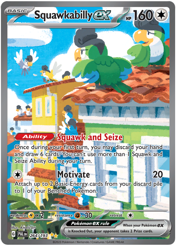 Squawkabilly ex - Évolutions à Paldea - 264/193