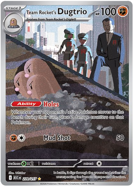 Team Rocket's Dugtrio - Ascended Heroes - 239/217