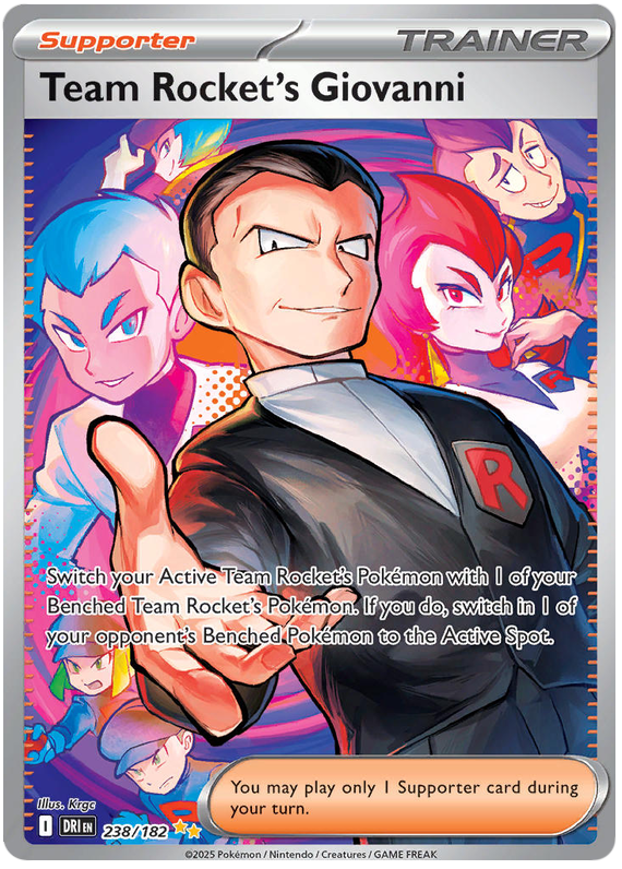 Team Rocket's Giovanni - Destined Rivals - 238/182