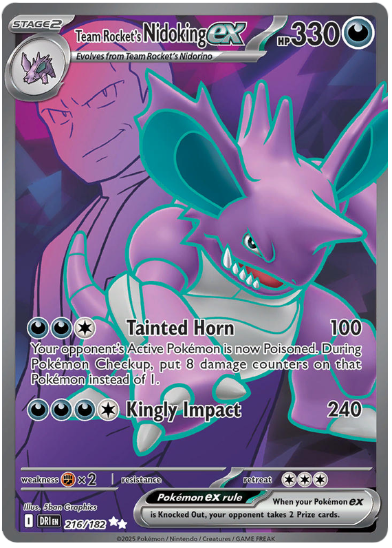 Team Rocket's Nidoking - Destined Rivals - 216/182