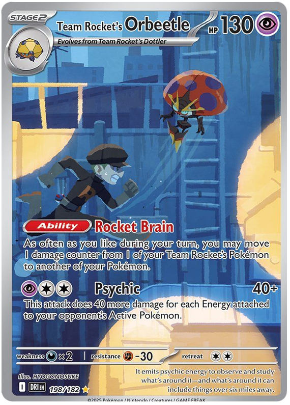 Orbeetle de la Team Rocket - Rivaux Destinés - 198/182