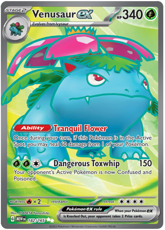Venusaur ex - Scarlet & Violet 151 - 182/165