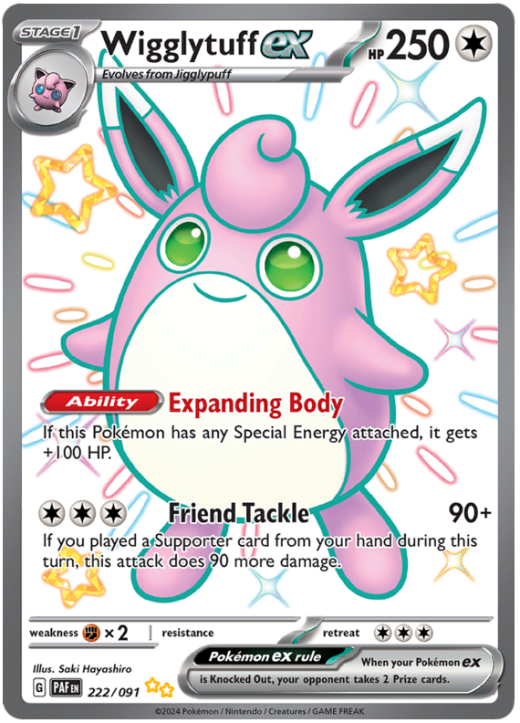 Wigglytuff ex - Paldean Fates - #222