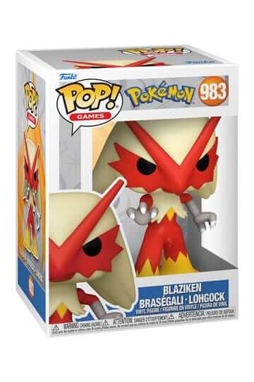 Dit is Blaziken van Pokémon als Funko Pop. Deze figuur is ongeveer 9 CM groot en komt in een vensterverpakking.