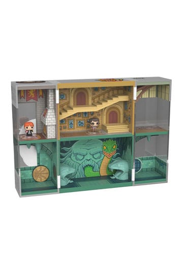 UITVERKOOP Breng de magie van Zweinstein tot leven met deze schattige Bitty POP! Bitty Box! Deze verzamelwaardige set bevat een miniatuur Harry Potter met een Chocolate Frog en een Ron Weasley met een Howler, allemaal gestoken in een stevig acryl display