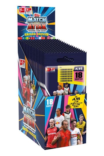 Bundesliga Match Attax Trading Cards 2025/26 Power Pack Présentoir