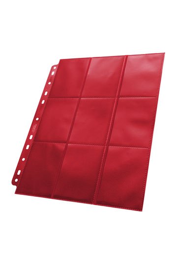 Ultimate Guard 18-Pocket Pages Side-Loading (50) - Red