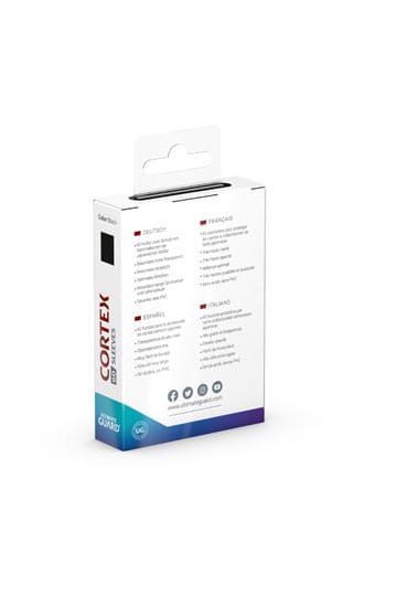 Accessoires Ultimate Guard CORTEX sleeves are a perfect choice for all TCG brain athletes! Designed for your daily use, Ultimate Guard CORTEX sleeves combine precision engineering and high-quality materials with an additional focus on value. Meant as an e