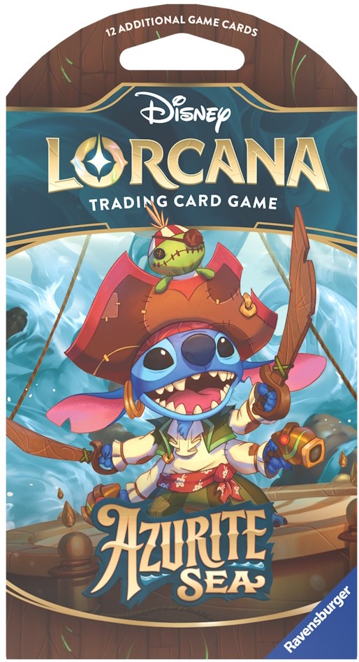 Lorcana TCG Azurite Sea Sleeved Booster Pack