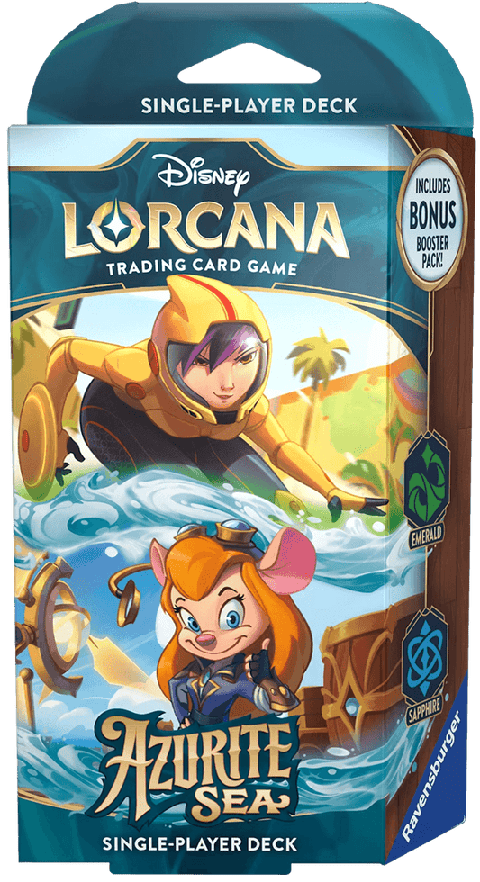 Lorcana Om Disney Lorcana te spelen, heeft elke speler een kaartspel van zestig kaarten nodig. Kant-en-klare startdecks bevatten een voorgeconstrueerd deck met een specifieke kaartenlijst. Als ruilkaartspellen nieuw voor je zijn, of als je het spel wilt e