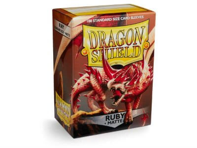 SLEEVES Dragon Shield MATTE Ruby (100 stuks)