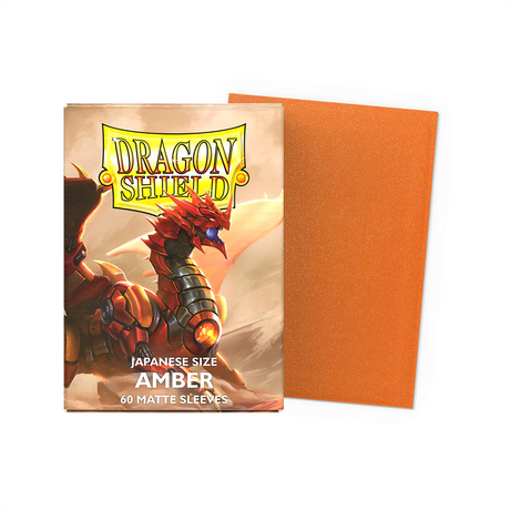 SLEEVES Dragon Shield Matte Japanese Amber (60 stuks)