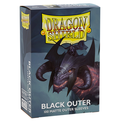 SLEEVES Dragon Shield Outer Sleeves Matte Black (100 stuks)