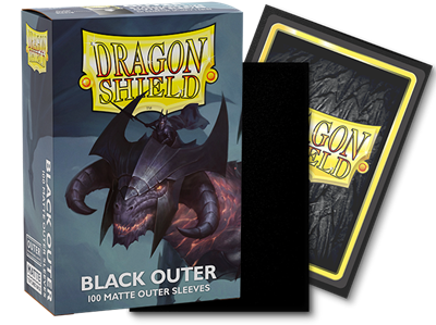 SLEEVES Dragon Shield Outer Sleeves Matte Black (100 stuks)