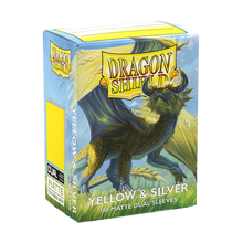 SLEEVES DS Matte Dual - Yellow & Silver (100)