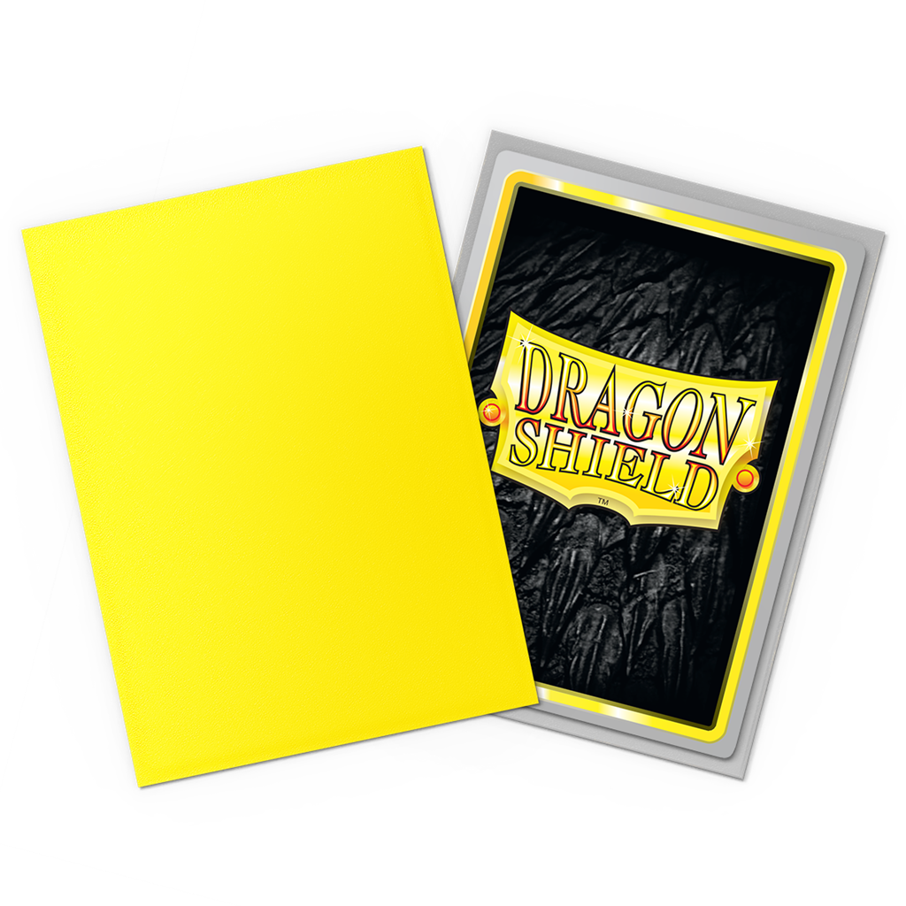 SLEEVES DS Matte Dual - Jaune & Argent (100)