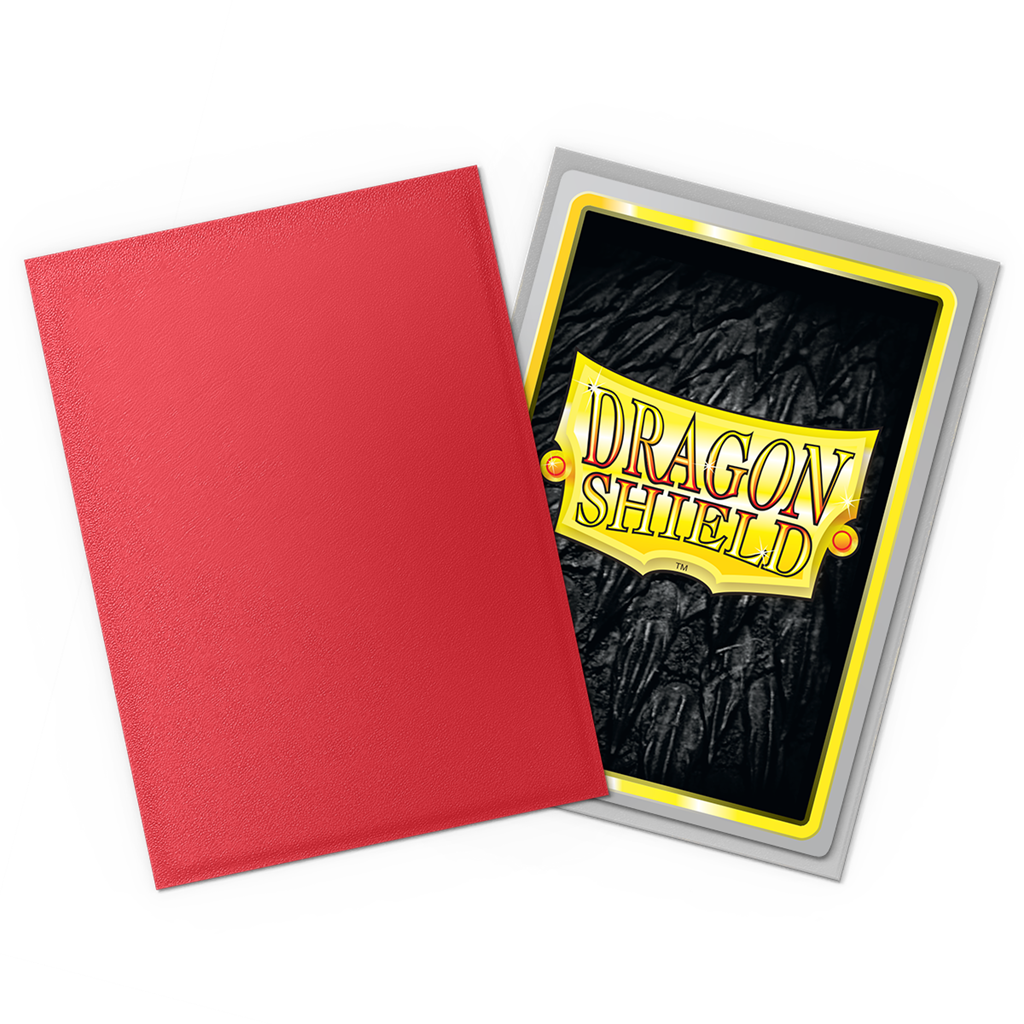 SLEEVES DS Matte Dual - Crimson & Silver (100)