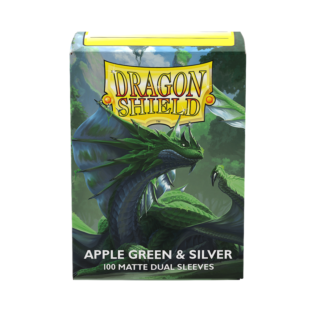 SLEEVES DS Matte Dual - Apple Green & Silver (100)