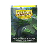 SLEEVES DS Matte Dual - Apple Green & Silver (100)
