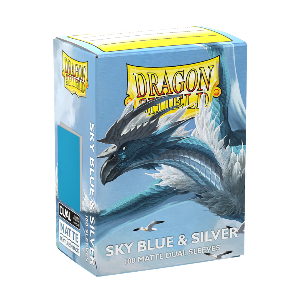SLEEVES DS Mat Dual - Bleu Ciel & Argent (100)